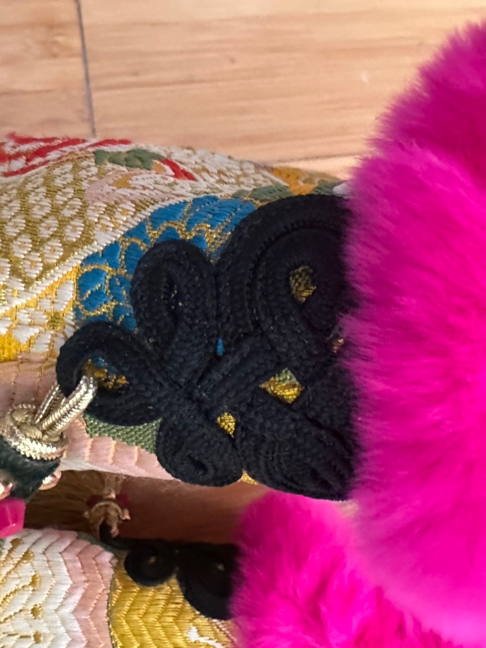 Christian Louboutin May Wong Floral & Rabbit Fur Boot - Picture 6 of 8